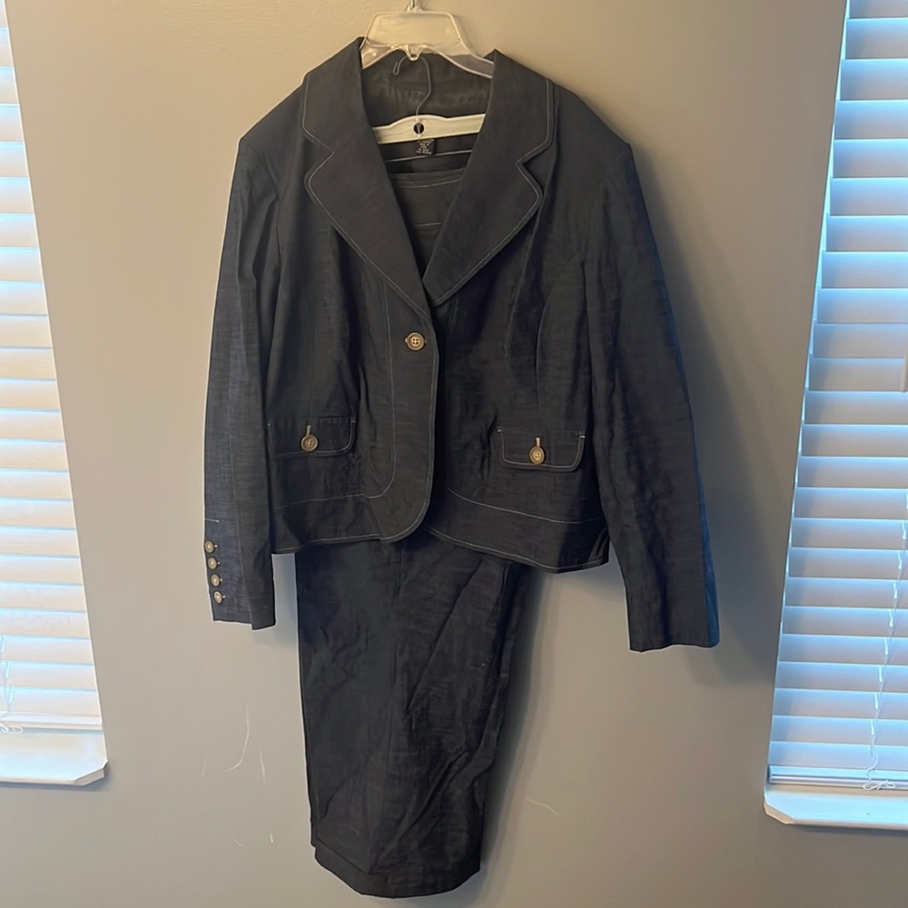 Blueish/gray pants suit Rafaella Woman